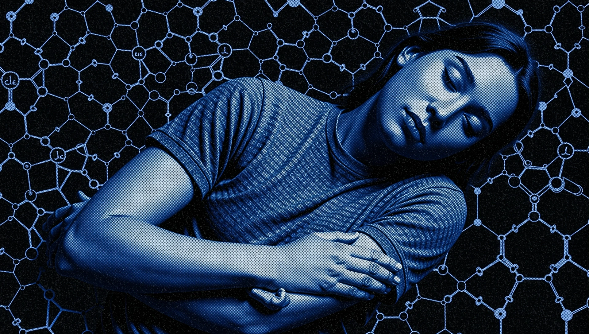 Abstraktné vyobrazenie metabolických procesov počas spánku